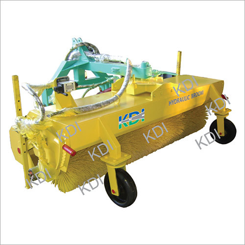 Hydraulic Broomer - Durable Steel Frame, Wide Sweeping Path, Efficient Cleaning | Cost Effective, Easy Operation, Hydraulic Power, Versatile Use