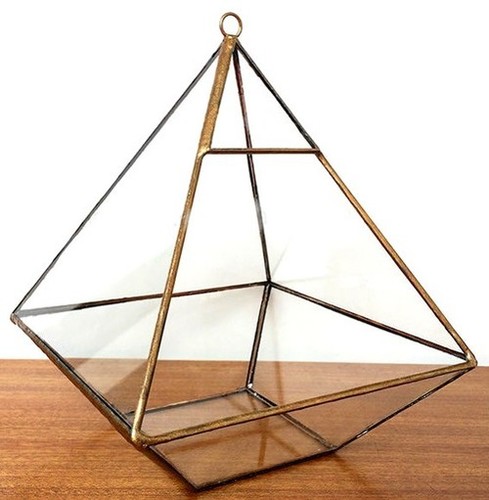 Geometric Triangle Handing Pyramid Planter