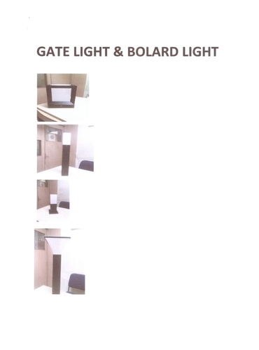GATE & BOLARD LIGHT.