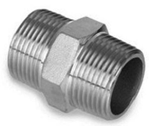 Hex Nipple (I.C) - Stainless Steel | Durable Build, Corrosion Resistant, Optimal for Fluid Transfer in Various Applications