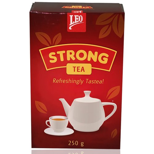 Leo Strong Tea - 250 gm | Blend of Assam Tea Dust and South Indian Tea, Packed with State-of-the-Art Technology for Enhanced Flavor