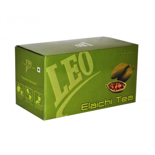 Leo Elaichi Tea Dip - 50 gm | 25 Tea Bags of Select Quality Tea Blended with Natural Elaichi Flavor, Promotes Heart Rate Regularity