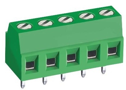 TERMINAL BLOCK WIRE TO BRD - Brass 4 Position 16AWG 3.81mm Pitch Screw Connection Through Hole Right Angle | Ideal for PCB Mounting 10A Current Rating 300V