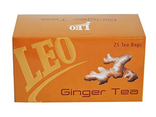 Leo Ginger Tea Dip - Natural Ginger Flavor, 25 Tea Bags, 50 gm | Supports Respiratory Health, Aids in Digestion & Blood Circulation