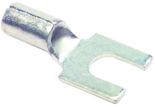 Terminal, Spade/Fork - Copper, #6, 0.145" (3.68mm), 16-14 AWG Wire Size | Uninsulated, Weight: 0.862 Grams