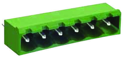 PIN HEADER - 8POS, 5MM Pitch, Brass Material, Tin Plating | Lightweight 2.939g, ME040 Series, Pluggable Terminal Block, PCB Mounting