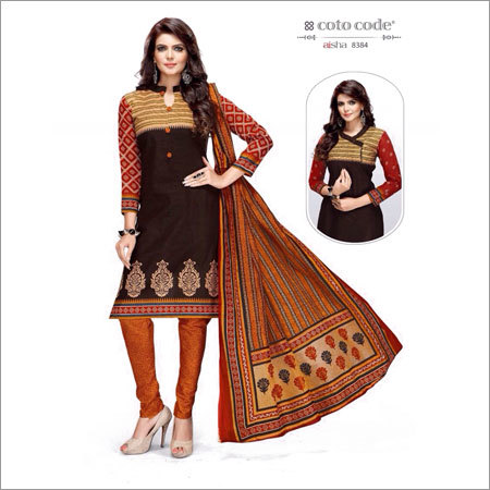 Brown And Yellow New Cotton Collection In Jetpur