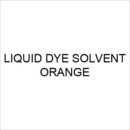 Liquid Dye Solvent Orange