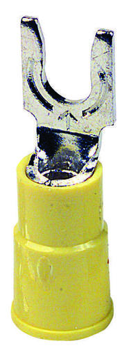 Terminal Locking Fork - PVC Insulator #8 (M4) 12-10 AWG Wire Compatibility Yellow | Weight: 1.706 Kg CLS Series Model CLS-TV-1008