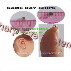 Magnetic Earpiece Ranchi - Plastic/Metal, Silver, 950mm/4m Lead | Magnetic, 8 Ohm Impedance, Neodymium Magnet, Clear Audio
