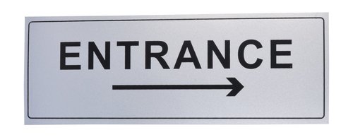 Entrance Signage - Coating Type: Metallic Coating