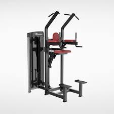 Assisted Chin Dip - Steel Cable 5.8mm, Cast Steel Weight Stack, Powder Coated | Assisted Dips, Strength Building, Ergonomic Comfort