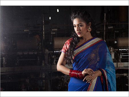 Embroidered Saree - Cotton Silk Fabric, Resam Embroidery Design | Laced Closure, Perfect for All Seasons