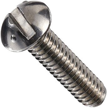 Round Head Machine Screws - Stainless Steel, 5/32 Inch Diameter, 1 Inch Length | B.S.W Thread Type, Grade 304Q Quality