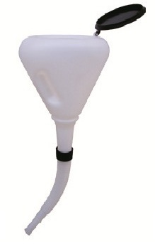 Smart Funnel - Heavy Duty Polypropylene 205 mm Diameter 170 mm Spout 1.7 Litre Capacity | Anti-Splash Design Wire Mesh Screen Dust Cover