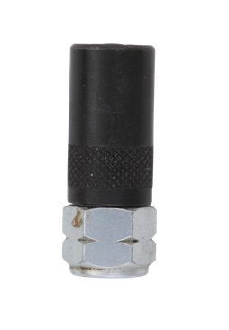 Grease Gun Coupler - Hardened Spring Steel Jaws , 3 Jaw Design with 1/8" BSPT Threads, High Pressure Resistance Without Deformation