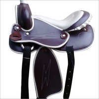 Synthetic Western Saddles - Synthetic Leather, 13-16" Size, Purple, Seat Size 15", Lightweight, Comfortable, Durable, Easy Care, Ideal For Western Riding