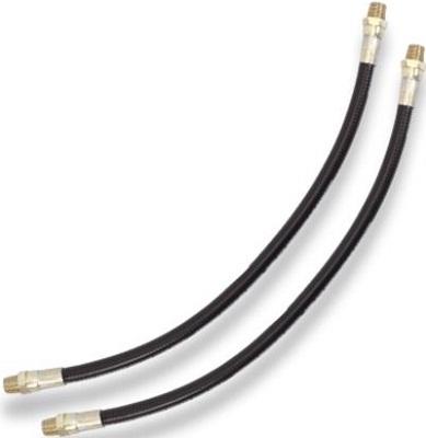 Grease Gun Hose - 500 mm Length, 1/8" BSPT Threads, Fully Flexible with 8.5 mm O.D.