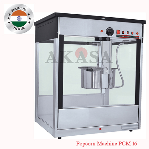 Black Akasa Electric Commercial Popcorn Machine - 400 Gms