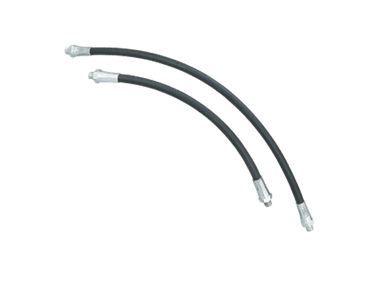 Grease Gun Hose - Heavy Duty PU 4.1mm ID x 10.8mm OD 12" Length 5800 PSI Working Pressure 13775 PSI Burst Pressure Zinc Plated End Connections