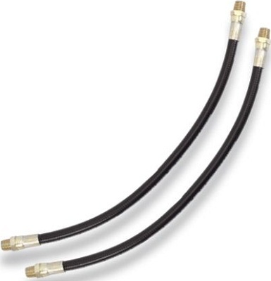 Grease Gun Hose - Thermoplastic, 450 mm Length, 1/8" BSPT Threads | Fully Flexible for Greasing in Limited Access Areas
