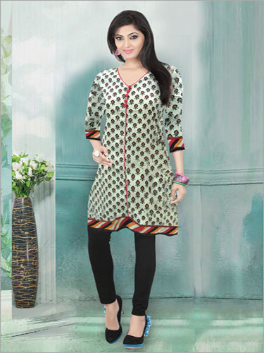 Cotton Chikan Kurti