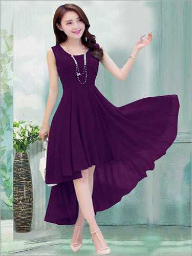 Fairy Purple Maxi Dress One Piece Chiffon Tunic