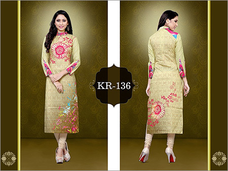 Printed short kurtis