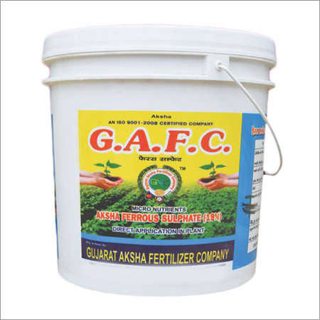 Ferrous Sulphate Fertilizer By GUJARAT AKSHA FERTILIZER COMPANY