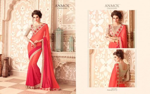 Pink Designer Saree
