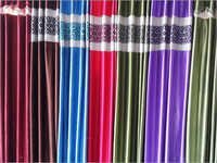 Handloom Curtains - Cotton, 6-7 Feet Size | Multi-color, Machine Washable, Fade And Tear Resistance, Lustrous Sheen