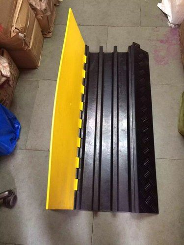 Yellow And Black Floor Cable Protectors