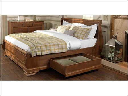 Wooden Sleigh Bed