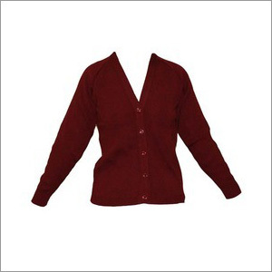 School Sweaters - Woolen Material, Customized Size | V Neck Collar, Long Sleeve Style, Customized Logo, High School Uniform