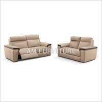 Recliner Sofa Set - Leather, Varied Sizes, Beige | Durable Frame, High Density Cushioning, Easy Recline, Modern Look, Stylish Design, Ultimate Comfort