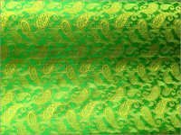 Dupioni Silk Fabrics - 45 Inch Width, 100 Gsm Weight | Colorfast, Skin-friendly Green Material