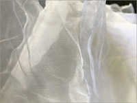 Rayon Silk Fabric - 58 Inches Wide, 100 Gsm Weight , Shiny White Color With Soft Finish And Exceptional Tear Resistance