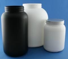 Plastic HPDE Protein Jar