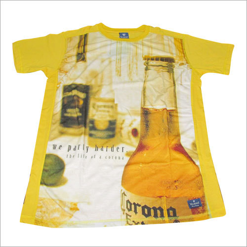 Designer T Shirts - Cotton, Medium, Yellow | Soft Fabric, Stylish Design, Durable Print, Comfortable Fit, Breathable