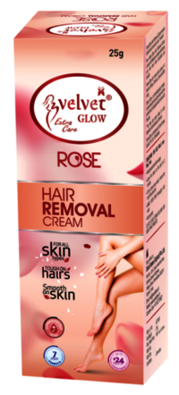 Velvet Glow  Hair Removal Cream(Rose)