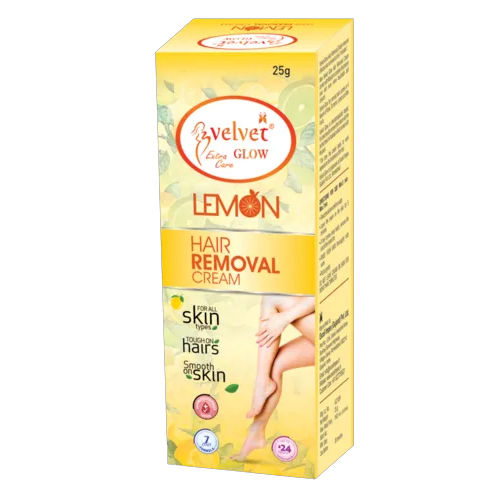 Velvet Glow Hair Removal Cream(Lemon) - Age Group: Above 16 Years