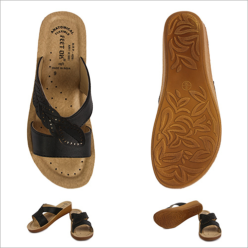 Classy Cut Work Ladies Black Footwear