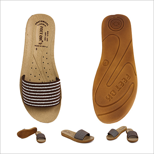 Closed Upper Ladies Brown Footwear