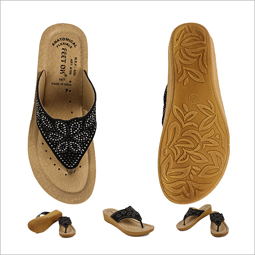 Flowered Design Slipper
