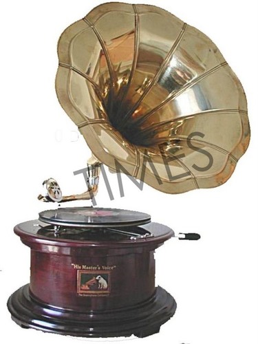 Antique Round Gramophone