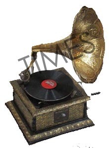 Antique Wooden Gramophone