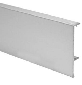 Top Track Cover - Aluminum 10mm Thickness, 50mm Width, Silver Anodized | Soft Close Sliding System, Conceals Track, Smooth Finish