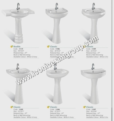 pedestal wash basin