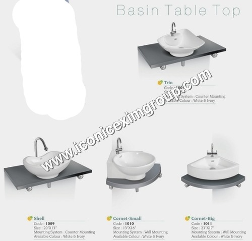 counter top wash basin