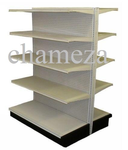 Gondola Shelving - Light Duty, 5-Layer Double Sided Design | Customizable for Markets, Shops, Supermarkets - Perfect Look, Great Capacity, Easy to Assemble
